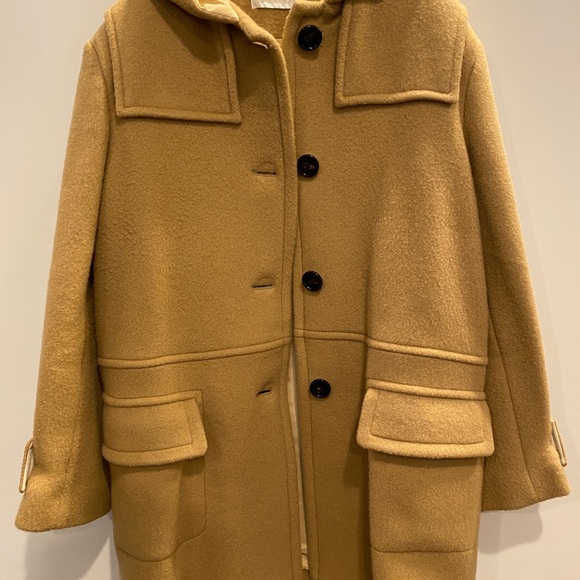 Chloe coat virgin wool mohair wool camel color Sz 42 - Picture 11 of 14